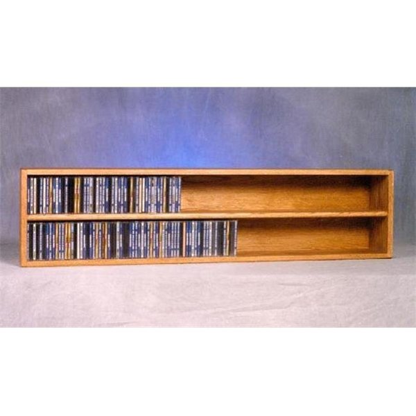 Wood Shed Wood Shed 203-4 Solid Oak Wall or Shelf Mount CD Cabinet 203-4